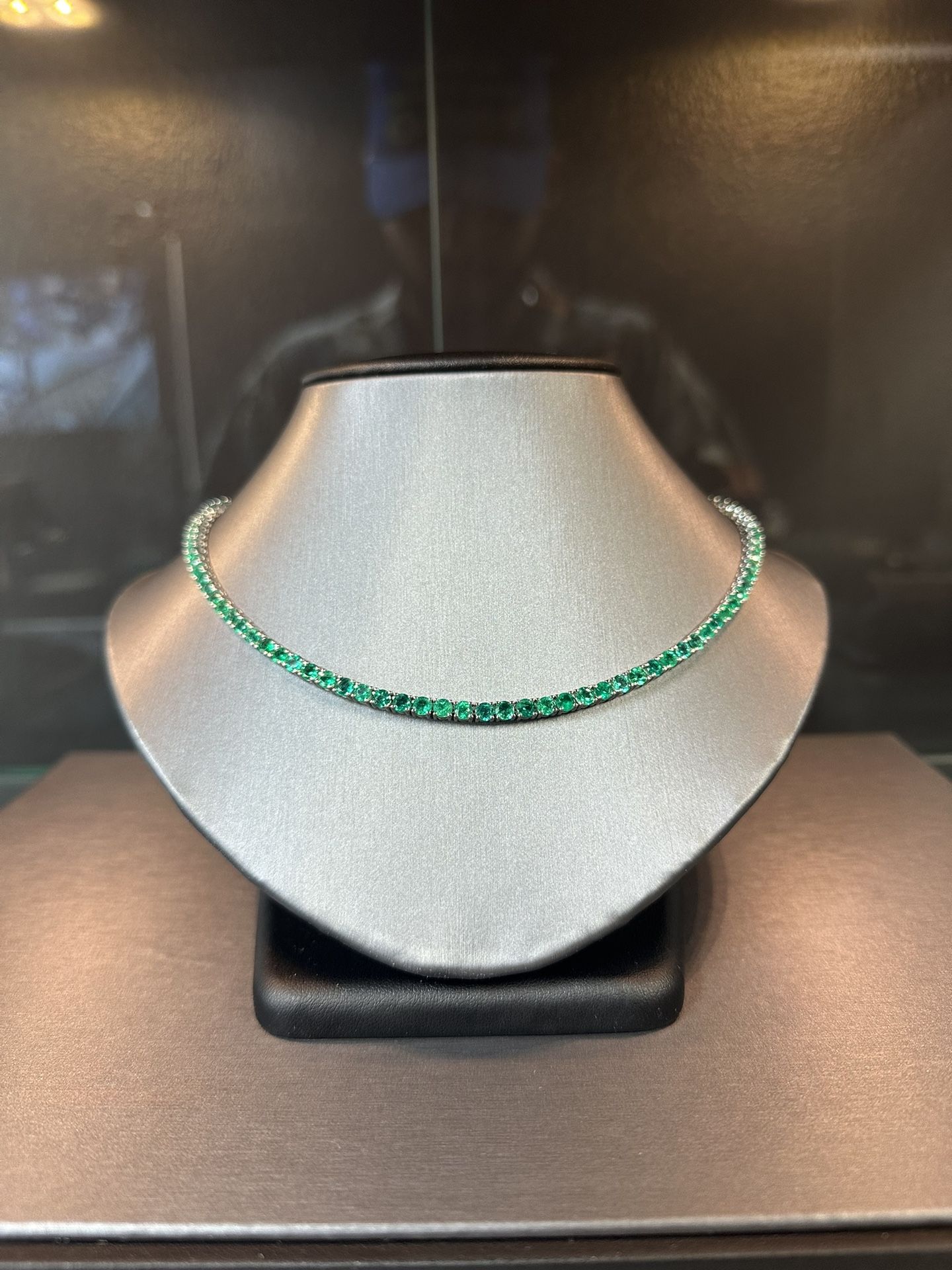 Emerald Tennis Necklace
