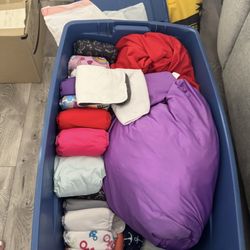 Huge Box Of Cloth Diapers All Sizes