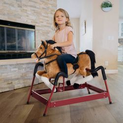 Kids Plush Spring Rocking Horse