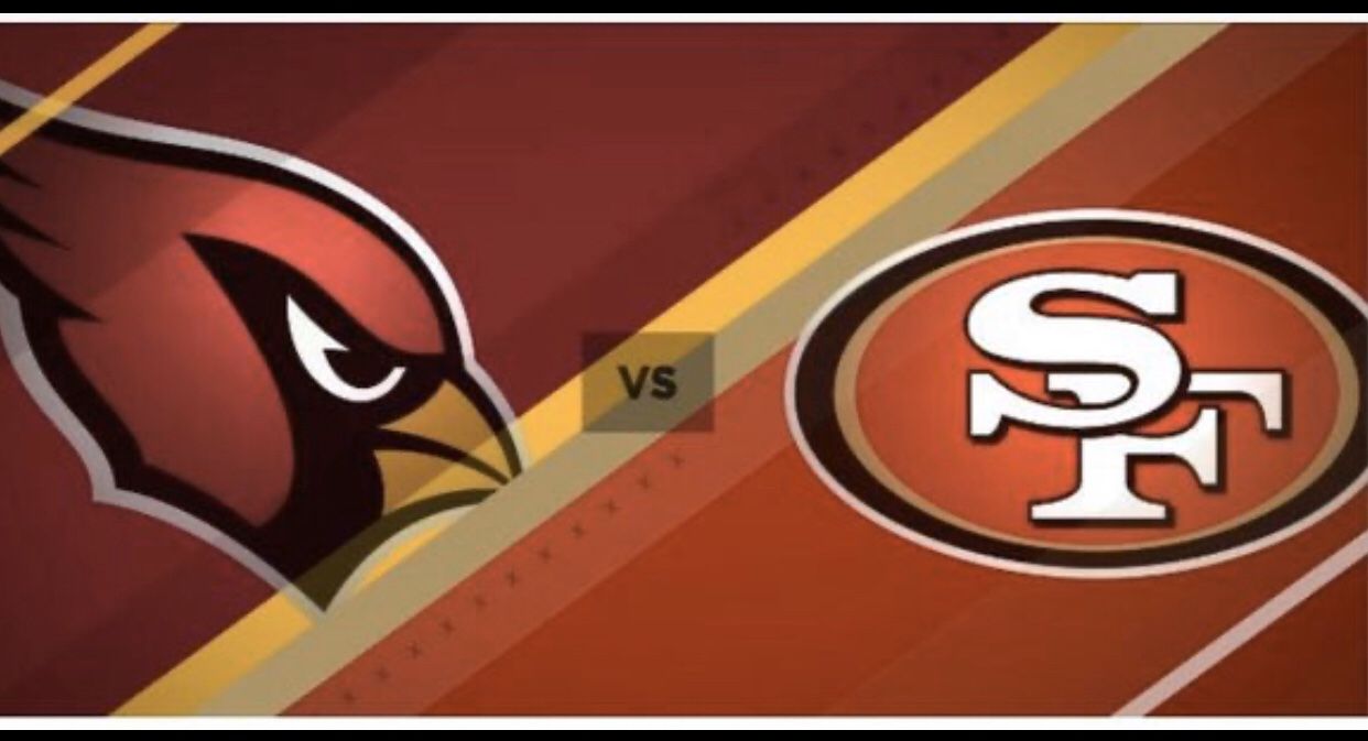 2 tickets SF 49ers vs Arizona Cardinals 11/17 Levi’s stadium