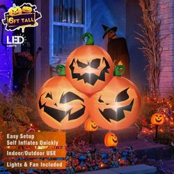 Brand New 5.9ft Inflatable 3Pumpkin 