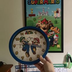 Mario Picture And Mario Clock And Mario Nightlight
