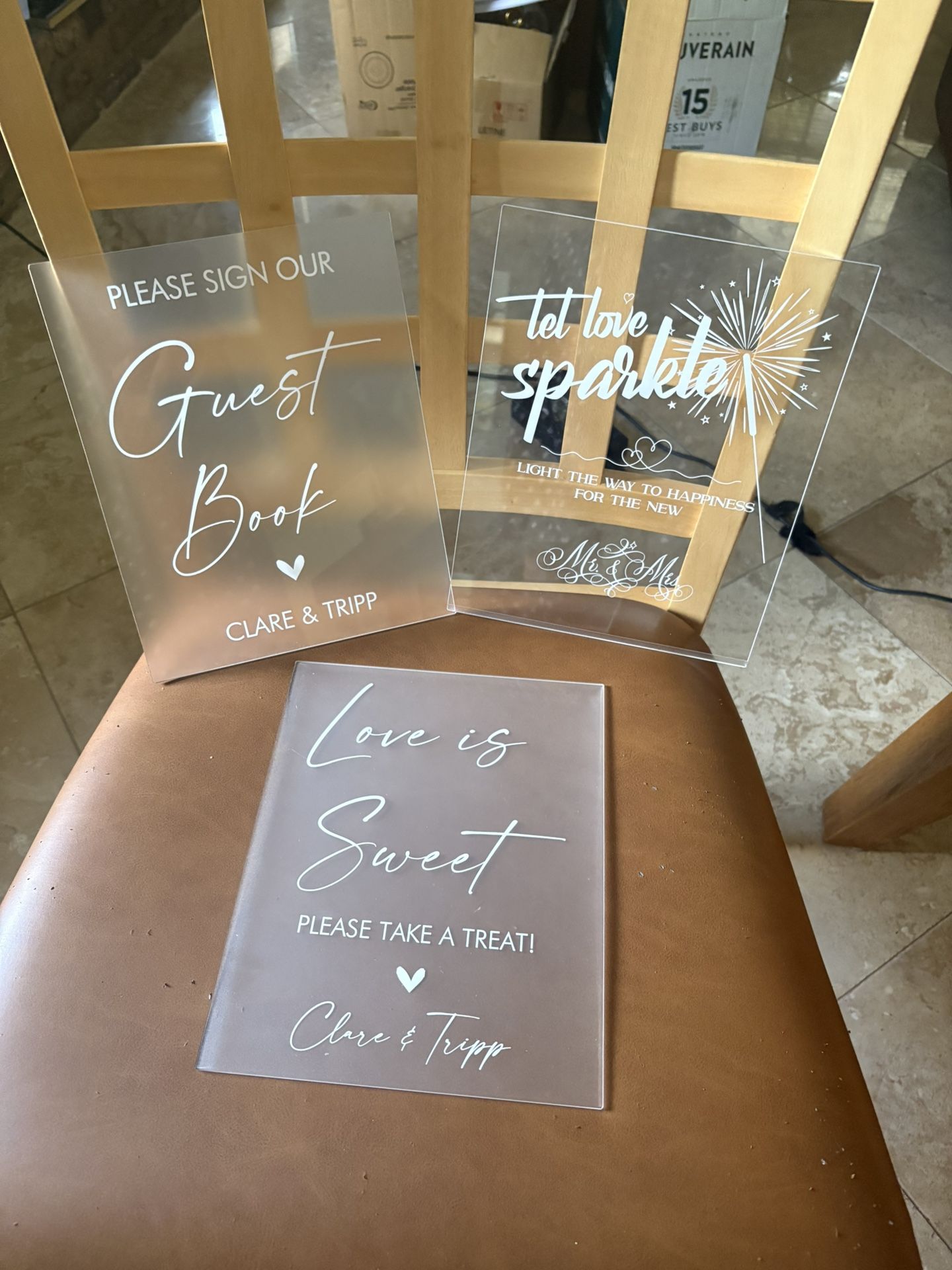 Signs For Wedding Or Party