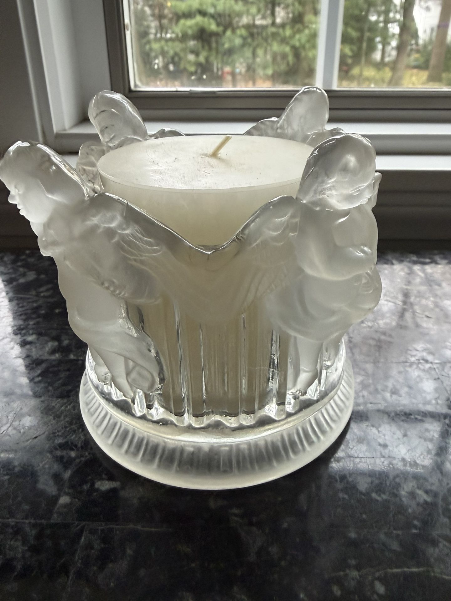 Vintage Made In Japan Candle Holder & Candle