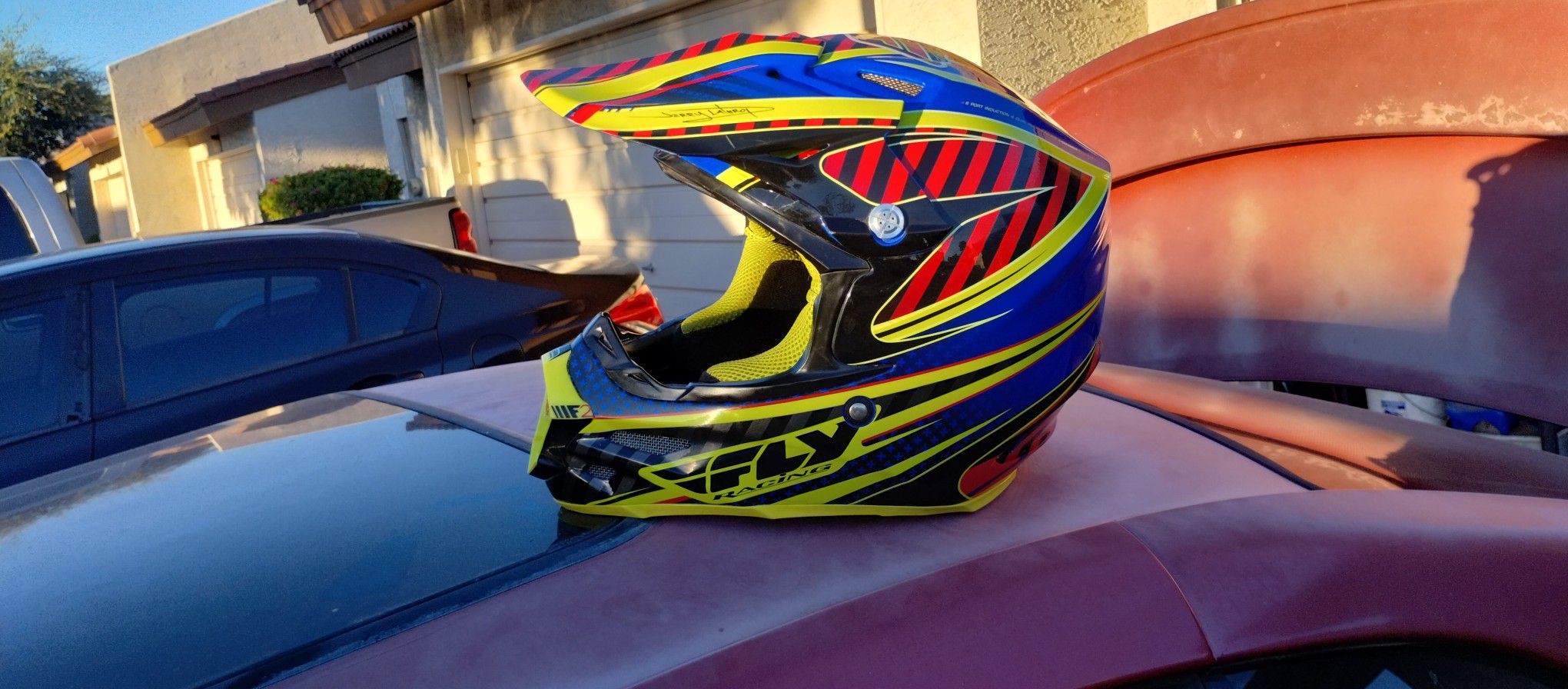 Fly Racing Jerry Lathrot Motorcycle Helmet Adult Size Medium