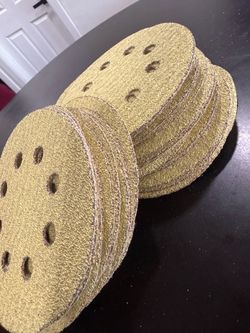 50pcs 5 inch Hook and Loop Sanding Discs p40 C10)