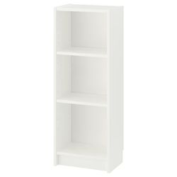 BILLY Bookcase, white, 15 3/4x11x41 3/4 "
