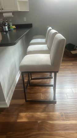Counter Stool chairs- 4 cream color