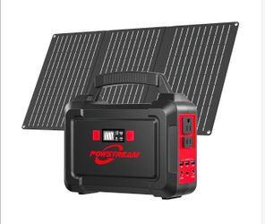 POWSTREAM Rechargeable Portable Solar Generator, P168SL30