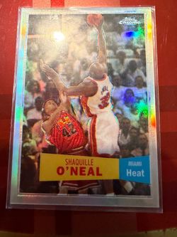 2008 Topps Chrome 1957 58 Variation Shaquille O’Neal numbered refractor card 863/999 mint condition