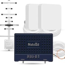 Cell Phone Booster for Home & Muti-Room, Up to 7000Sq. Ft, for Rural Areas, 2 Indoor Panel Antennas, Boosts 5G 4G LTE for All U.S. Carriers, FCC Appro