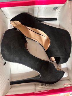 Suede heels