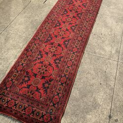 Handmade wool runner 