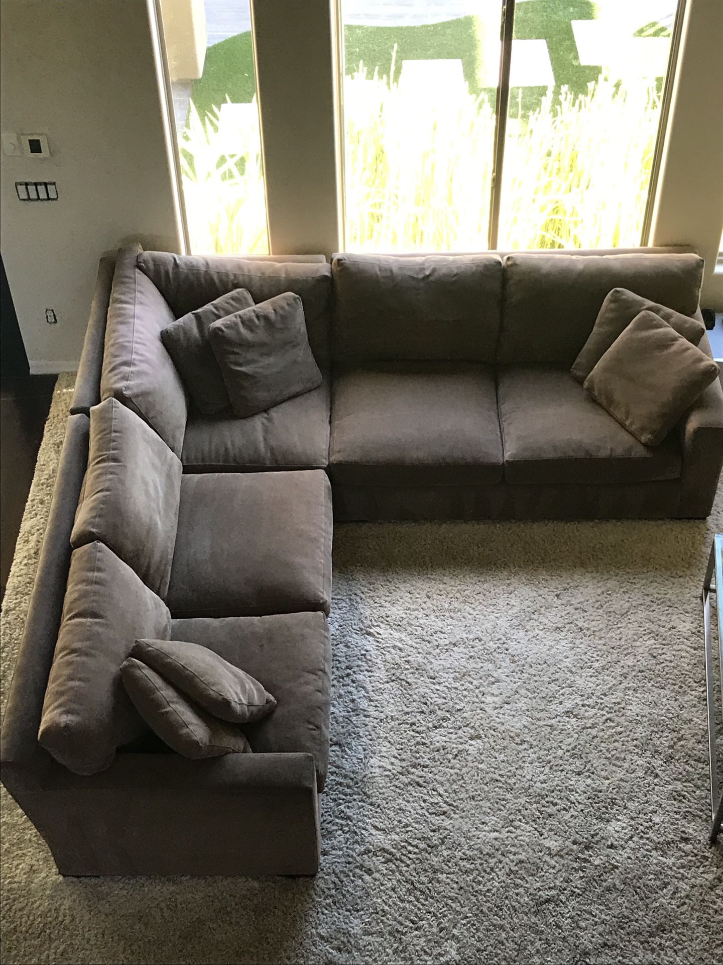 Crate & Barrel Axis 3-pc Sectional Couch