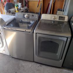 Samsung stainless steel WASHER AND ELECTRIC DRYER Large Capacity