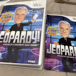 Case And Manual Only! Jeopardy For Wii