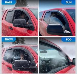 New Window Visors Rain Guards for 2018-2024 Chevy Equinox, Out-Channel