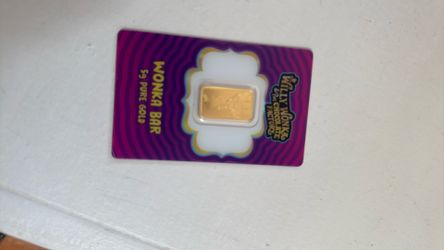 Pamp 5 gram Willy wonka gold bar