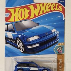 HOT WHEELS . 70'S VS 90'S . 1990 HONDA CIVIC EF.