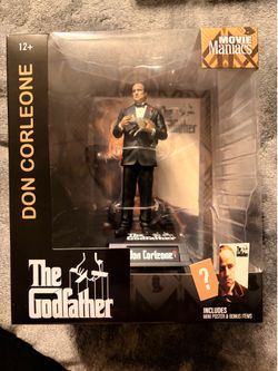 McFarlane Toys Movie Maniacs The Godfather Don Corleone Boxed Figure