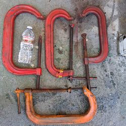 4of large  C-Clamp  extra Heavy Duty