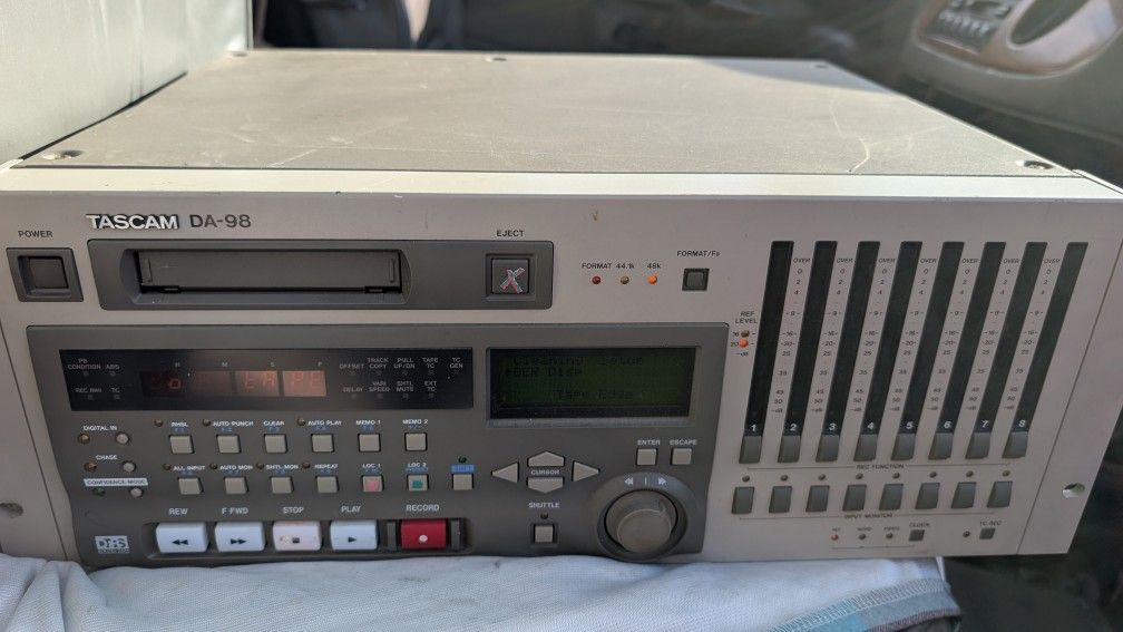 3) Tascam DA-98 8-Channel Digital Multitrack Tape Recorder 8mm Vintage Player Video Editor