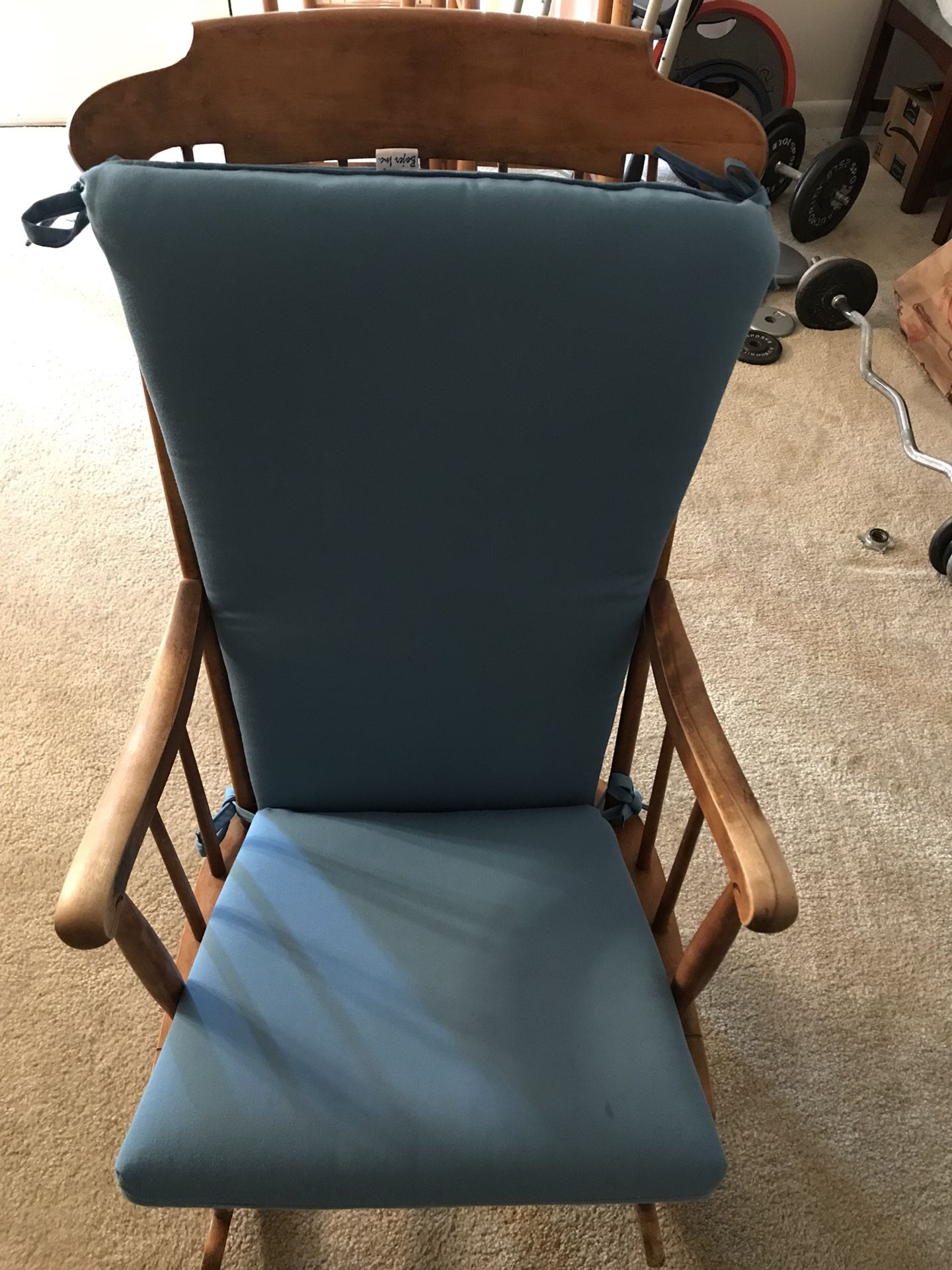 Rocking chair with cushion