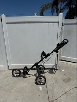 Bag Boy Express 500 Golf Push Cart – 3 Wheel Folding Golf Cart
