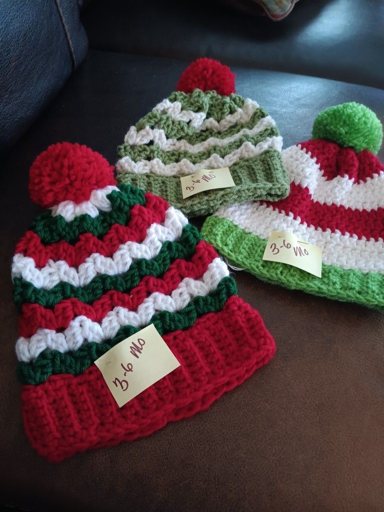 $6 Each. Crocheted By Me🎄3-6 Months. All New