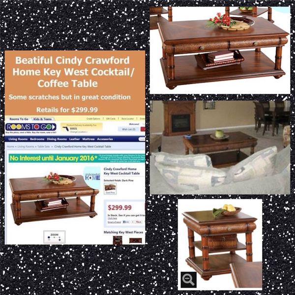 Cindy Crawford Coffee Table And End Table For Sale In Parkland Fl Offerup