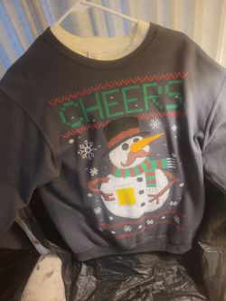 Cheers Snowman Christmas Sweatshirt