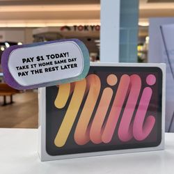 Apple iPad Mini 6 Tablet New - Pay $5 and the rest later