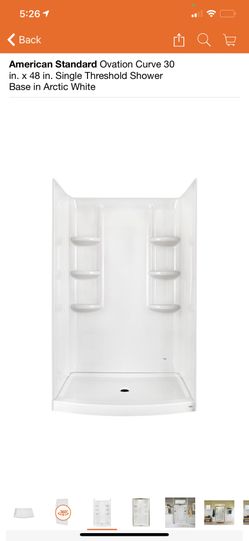 48” shower set with base / door