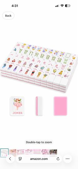 Pink American Mahjong Tile Set 160
