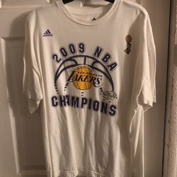 2009 Adidas Lakers Championship Shirt