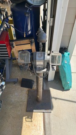 Vintage craftsman bench grinder stand