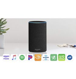 Echo (2nd Generation) - Smart speaker with Alexa and Dolby processing - Charcoal Fabric