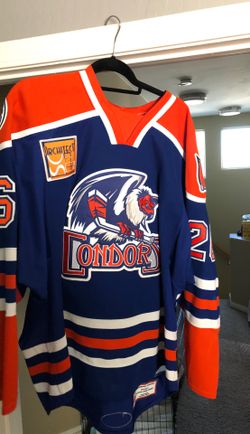 Bakersfield Condors Game Worn Jersey Also signed. He Also Played In The NHL For The Oilers