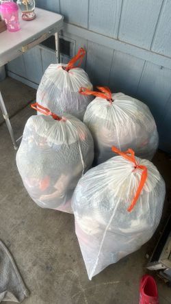 4 bags of clothes