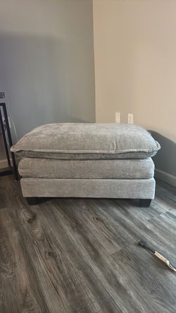 Grey ottoman