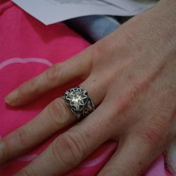 Silpada Trillion Cut CZ Sterling Silver Statement Ring