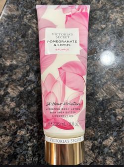 NEW VICTORIAS SECRET PINK POMEGRANATE AND LOTUS BALANCE 24 HOUR MOISTURE HYDRATING BODY LOTION $8!