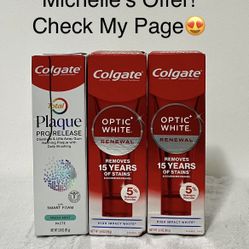 Colgate Plaque/Ootic White  Toothpaste Set