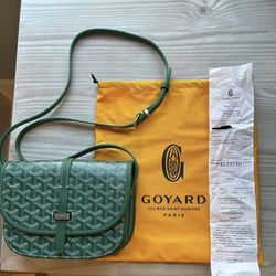 Goyard Belvedere PM Green With Receipt 