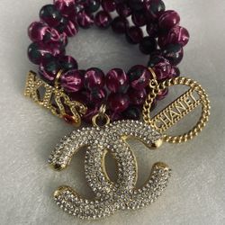 2-3pc Multi-Color Beaded Charm Bracelets