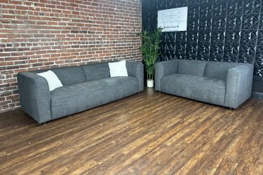 Delivery Available Costco gray sofa/couch + loveseat set