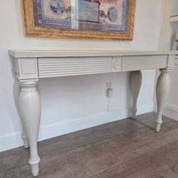 Wood Table w/glass display