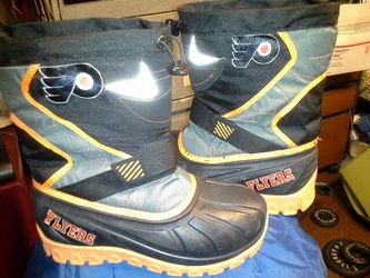 PHILADELPHIA FLYERS CUSTOM KIDS WINTER BOOTS
