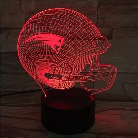 New England Patriots Football Helmet 3d Optical Illusion Led Light New England Patriots Football Helmet 3d Optical Illusion Led Light 7 Color Change Touch On Sports Outdoors In Odessa Tx Offerup
