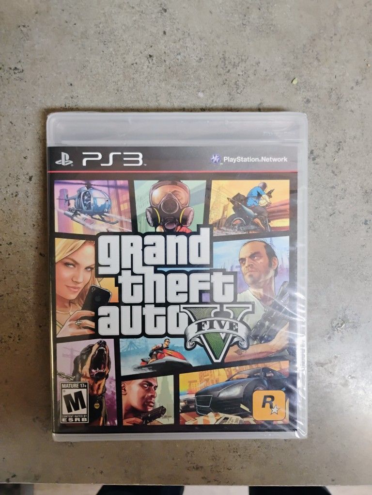Grand Theft Auto V Black label For PlayStation 3, Brand New Sealed.
